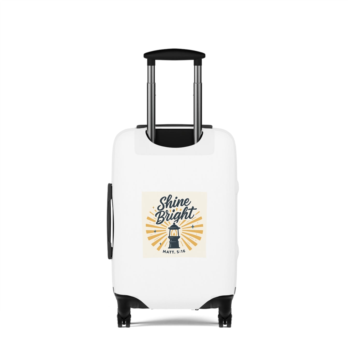 Shine Bright Luggage Cover | Travel Accessory for Adventurers, Luggage Protector, Vacation Gear, Personalized Suitcase Cover