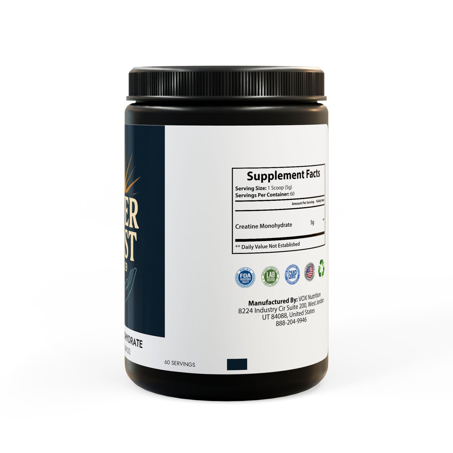 Creatine Monohydrate Supplement (300g, 10.58oz)