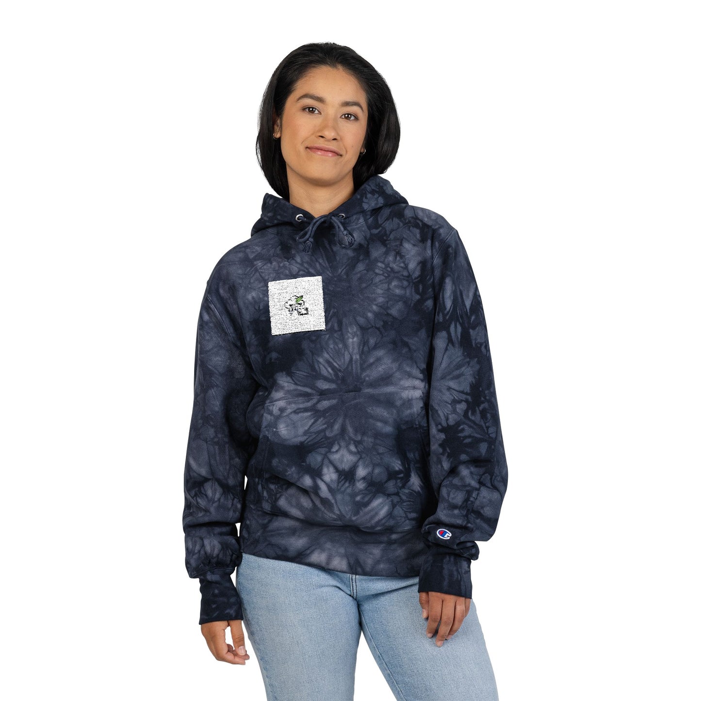 Unisex Tie-Dye Hoodie, Comfortable Fashion Apparel, Streetwear Gift, Casual Wear, Embroidered Sweatshirt, Trendy Layering Piece