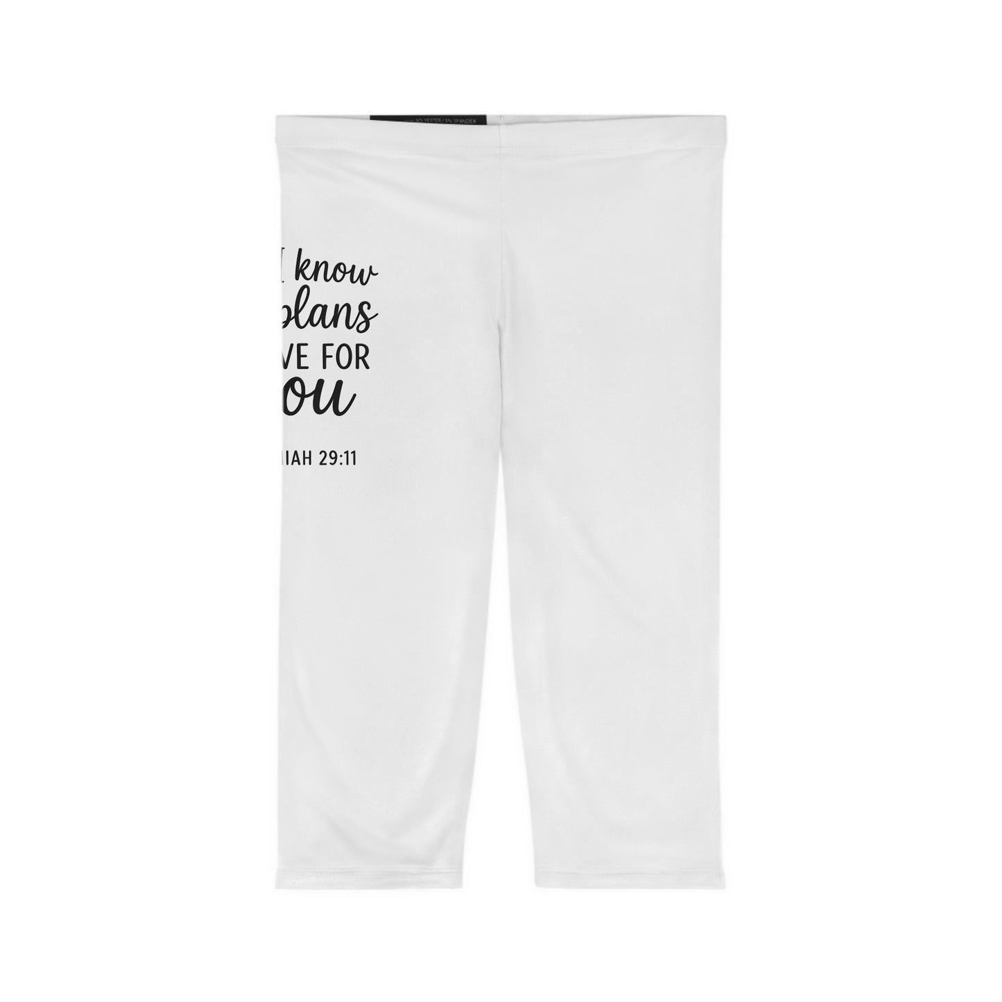 Inspirational Women’s Capri Leggings - Motivational Fitness Wear, Activewear for Women, Workout Leggings, Gym Apparel, Gift for Her