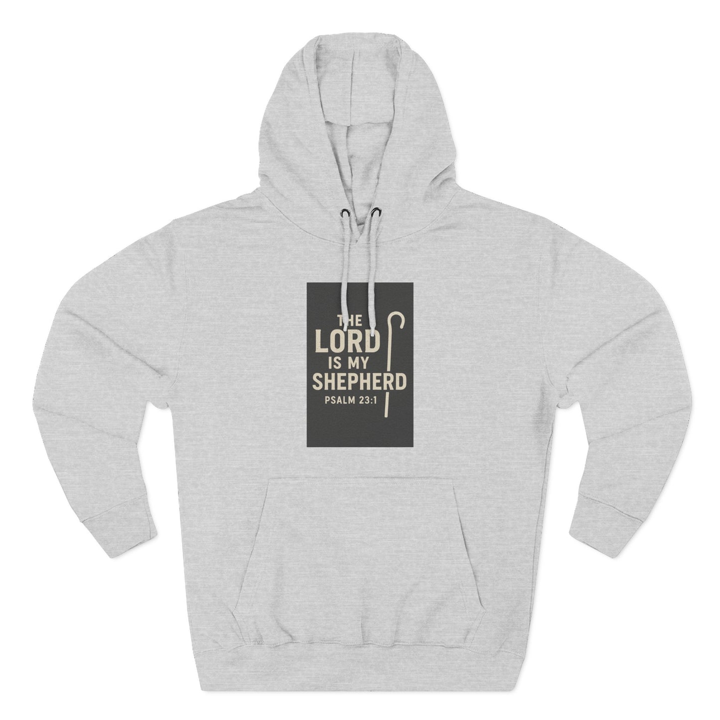 Faith-Inspired Fleece Hoodie, Cozy Christian Apparel, The Lord is My Shepherd Hoodie, Inspirational Gift, Comfortable Sweatshirt