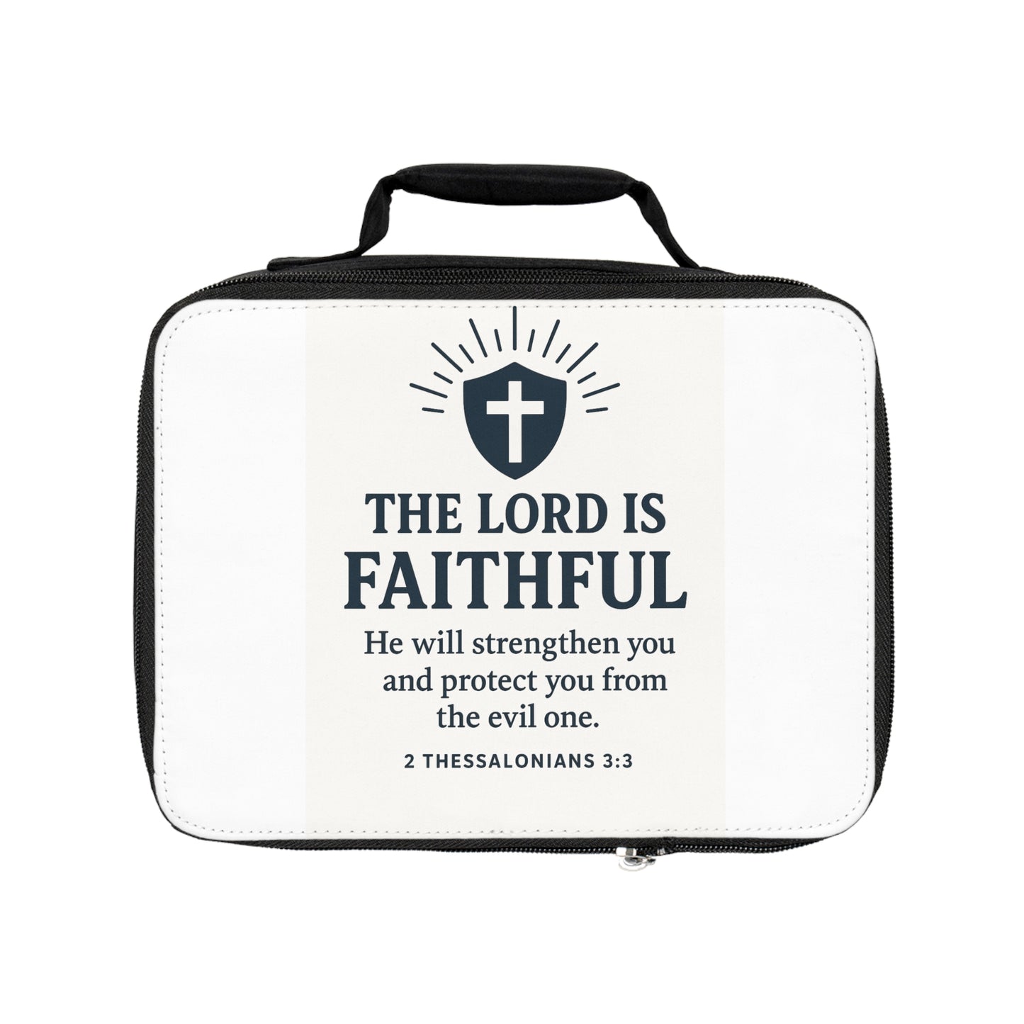 Faithful Lunch Bag - Christian Lunch Cooler, Bible Verse Lunchbox, Eco-Friendly Meal Carrier, Gift for Him/Her, Back to School Accessory