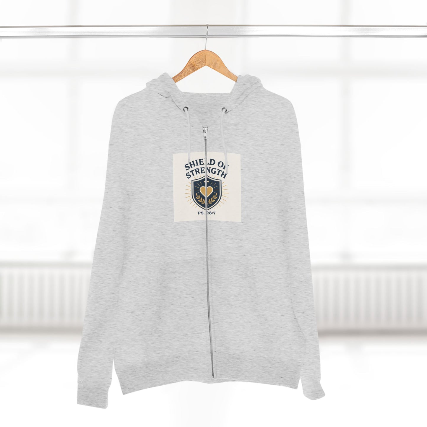 Strength Shield Unisex Zip Hoodie - Cozy Casual Sweatshirt, Gift for Fitness Lovers, Motivational Apparel, Perfect for All Seasons, [...]