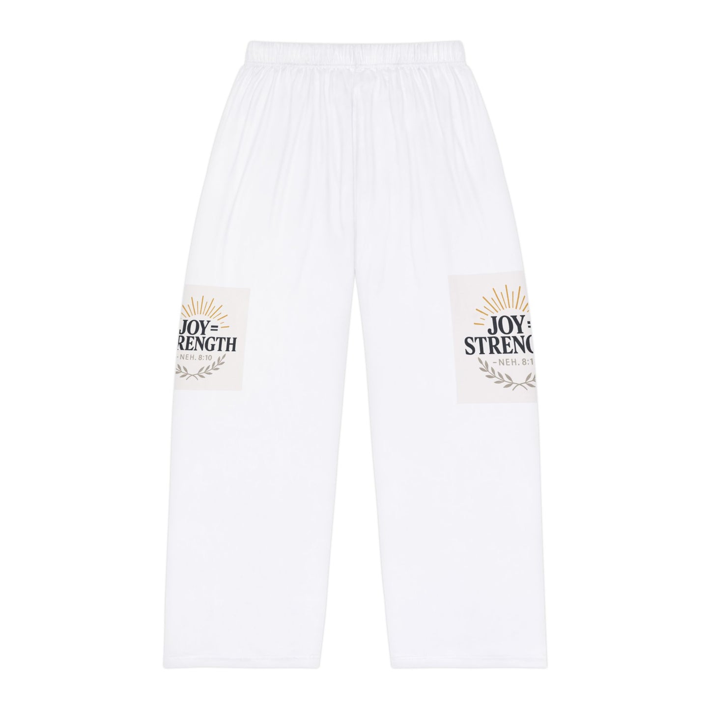 Joy & Strength Men's Pajama Pants, Cozy Sleepwear, Relaxation, Gift for Him, Lounge Wear, Casual Comfort