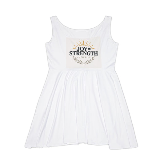 Joy Strength Women's Skater Dress, Casual Dress, Summer Apparel, Gift for Her, Motivational Dress, Party Dress