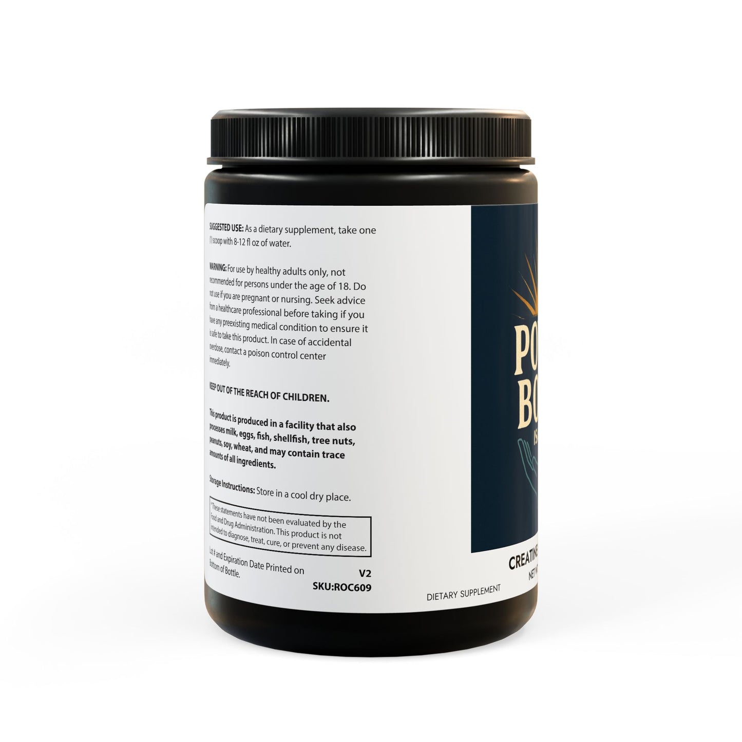 Creatine Monohydrate Supplement (300g, 10.58oz)