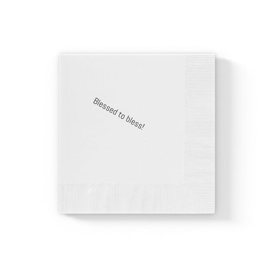 White Coined Napkins
