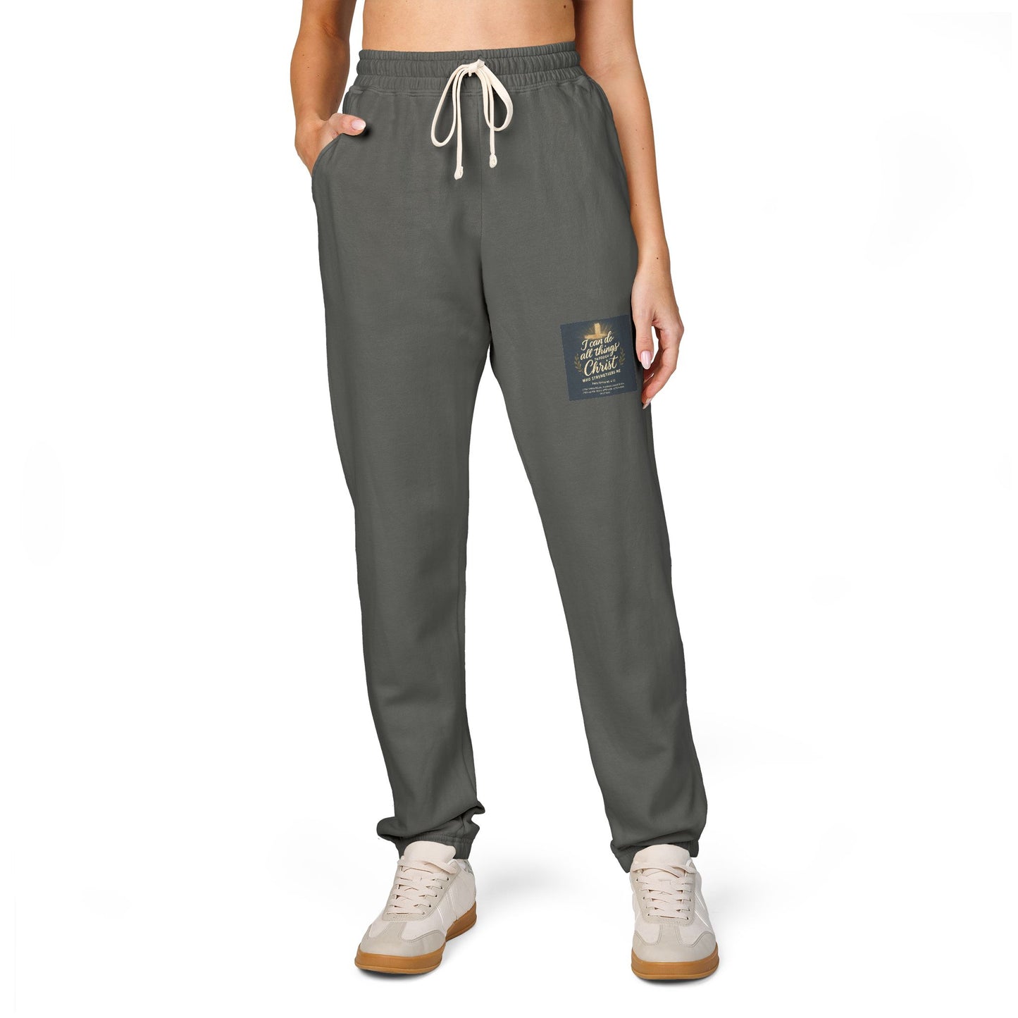 Cozy Garment-Dyed Fleece Sweatpants for Every Occasion - Perfect for Lounging, Working from Home, Relaxing, Casual Wear