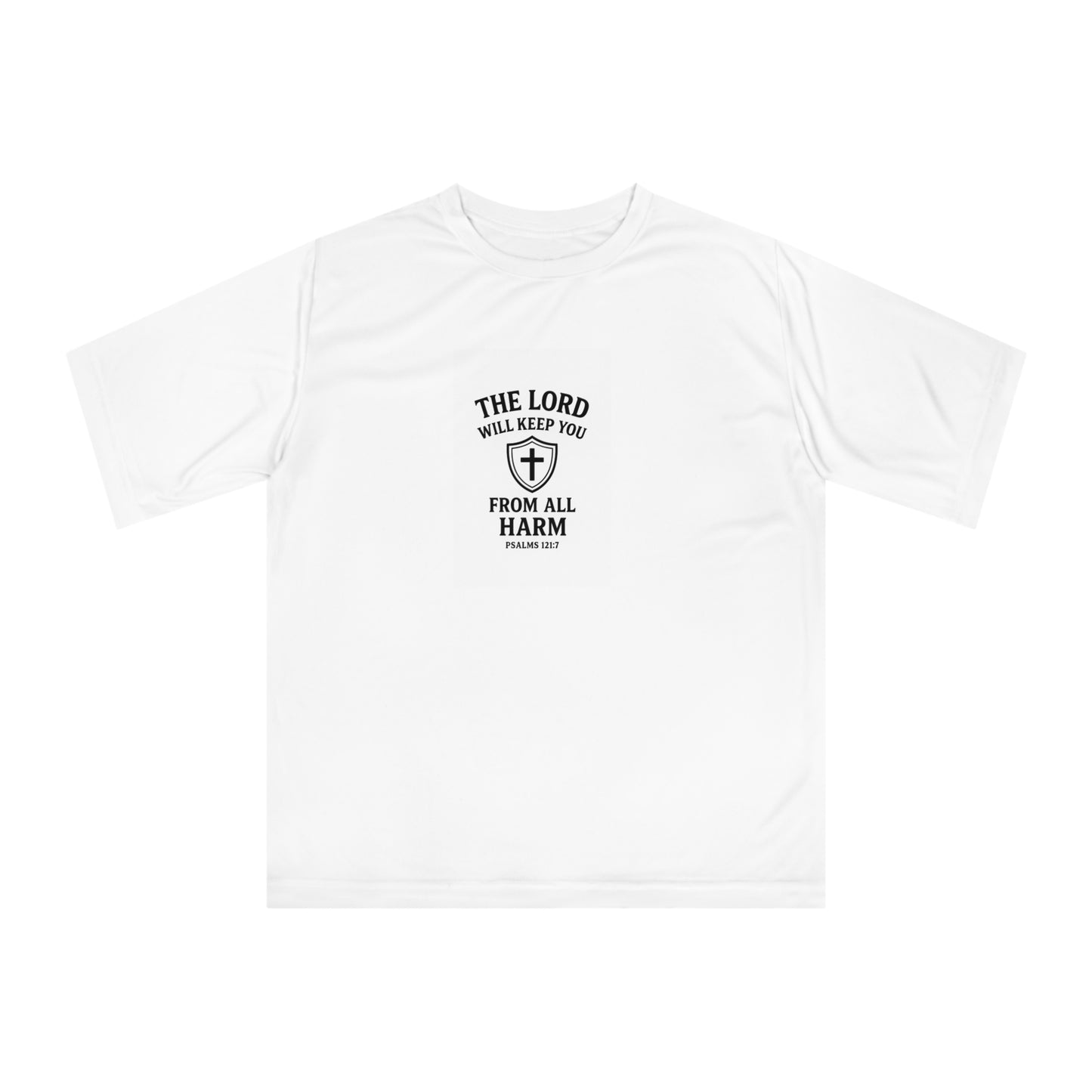 Performance T-Shirt with Inspirational Quote, Unisex Active Wear, Motivational Gym Shirt, Spiritual Gift, Christian Apparel