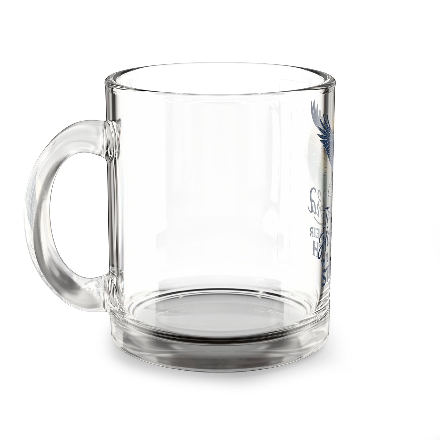 Inspirational Glass Mug, Faith-Based Coffee Cup, Christian Gift, Encouragement Drinkware, Bible Verse Mug