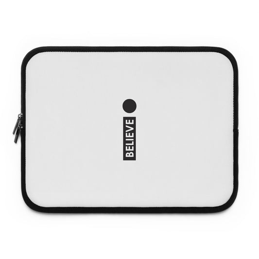 Stylish Laptop Sleeve with 'BELIEVE' Design