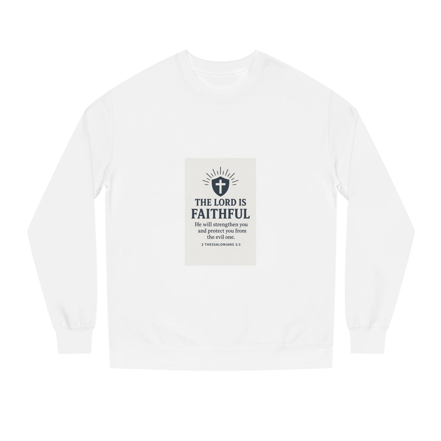 Inspirational Faith Sweatshirt: Cozy Unisex Crew Neck, Christian Gifts, Comfort Wear, Religious Apparel, Thoughtful Keepsake