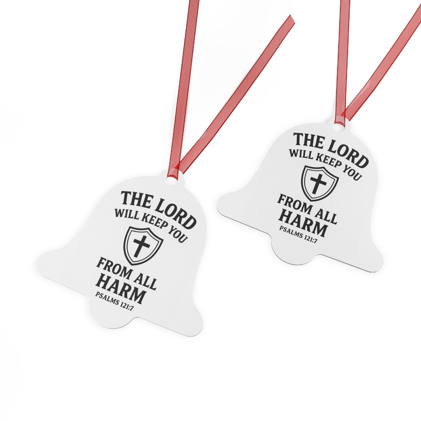 The Lord's Protection Christmas Ornaments, Faith-Based Holiday Decor, Religious Gift for Christians, Psalm 121:7 Keepsake