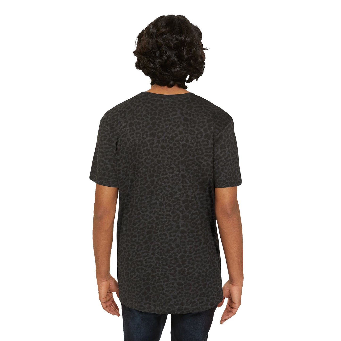 Leopard Print Men's Fine Jersey Tee - Stylish & Comfortable Casual Wear