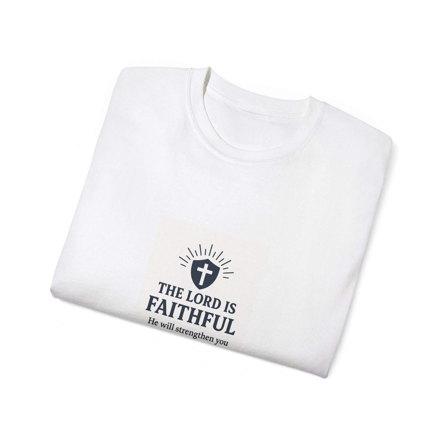 Faithful Message Tee - Unisex Cotton T-Shirt, Inspirational Apparel, Christian Gift, Casual Wear, Faith-Based Fashion