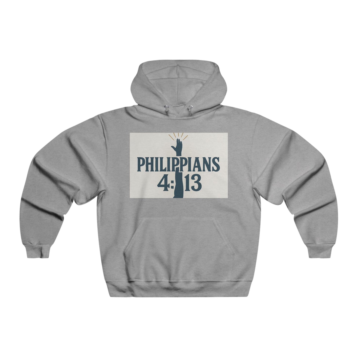 Inspirational Flower Hoodie - Philippians 4:13 Sweatshirt for Motivational Mindset, Cozy Gift for Her, Spring Fashion, Spiritual Wear