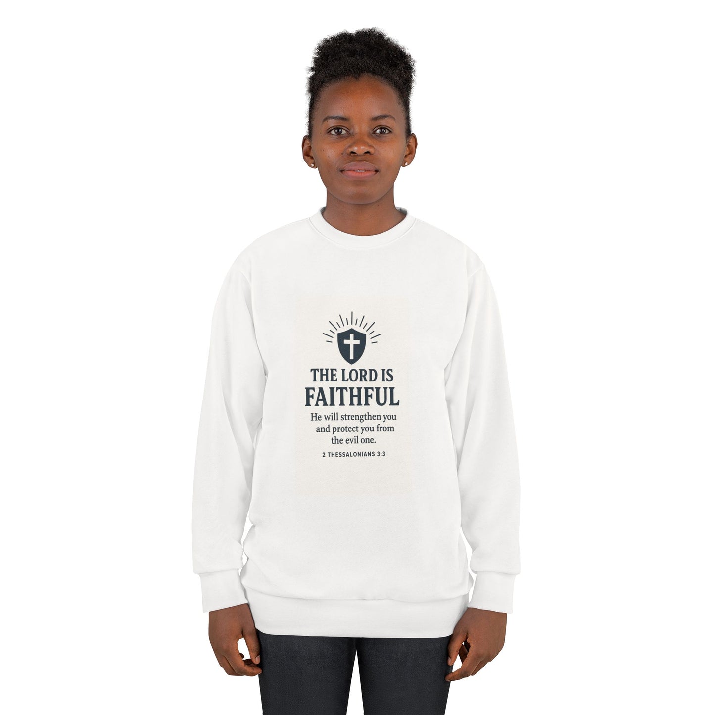 Faithful Message Sweatshirt - Cozy Christian Apparel, Inspirational Gift, Faith-Based Wear, Unisex Comfort, Everyday Inspiration