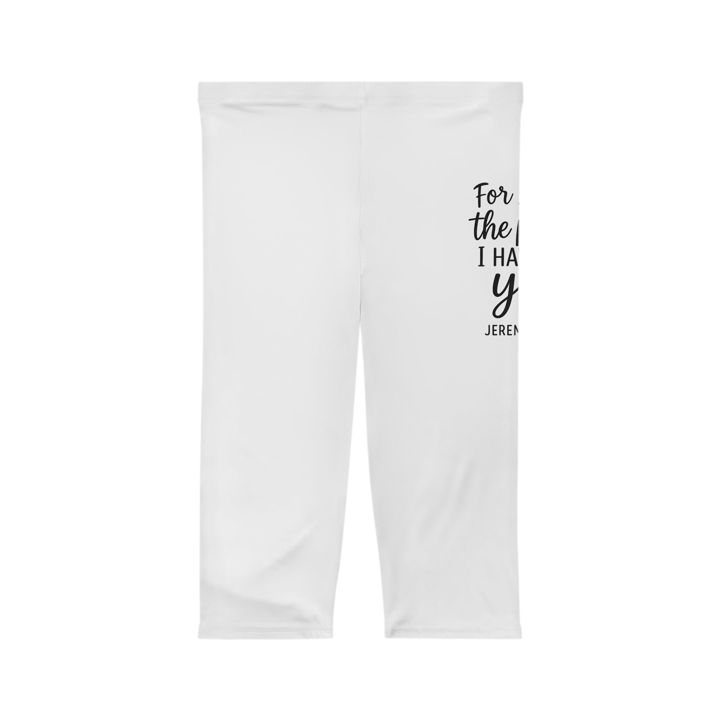 Inspirational Women’s Capri Leggings - Motivational Fitness Wear, Activewear for Women, Workout Leggings, Gym Apparel, Gift for Her