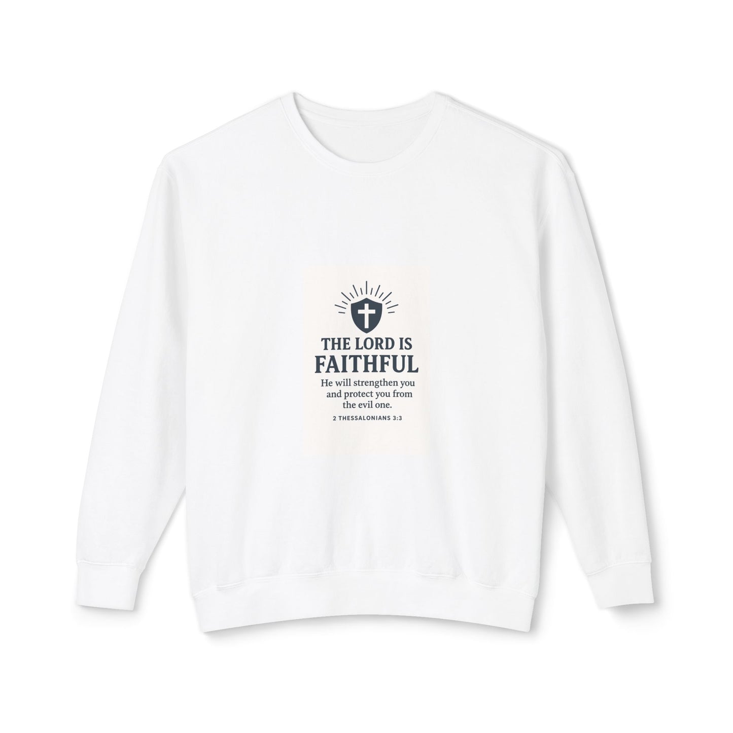 Faithful Crewneck Sweatshirt - Unisex Lightweight Sweater for Comfort, Ideal Gift for Religious Occasions, Casual Wear, Spiritual [...]