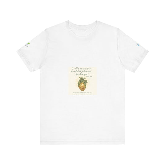 Inspirational Heart T-Shirt | Unisex Jersey Tee | Motivational Quote | Perfect Gift for Friends & Family, Casual Wear