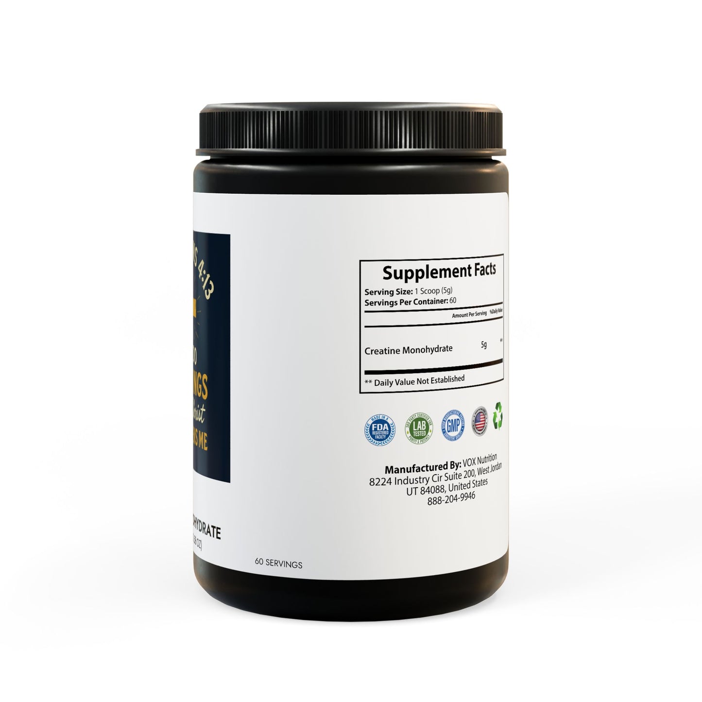 Creatine Monohydrate Supplement (300g, 10.58oz)