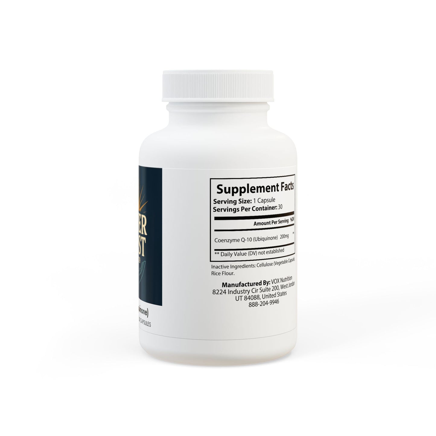 CoQ10 (Ubiquinone) Supplement (30 Capsules)