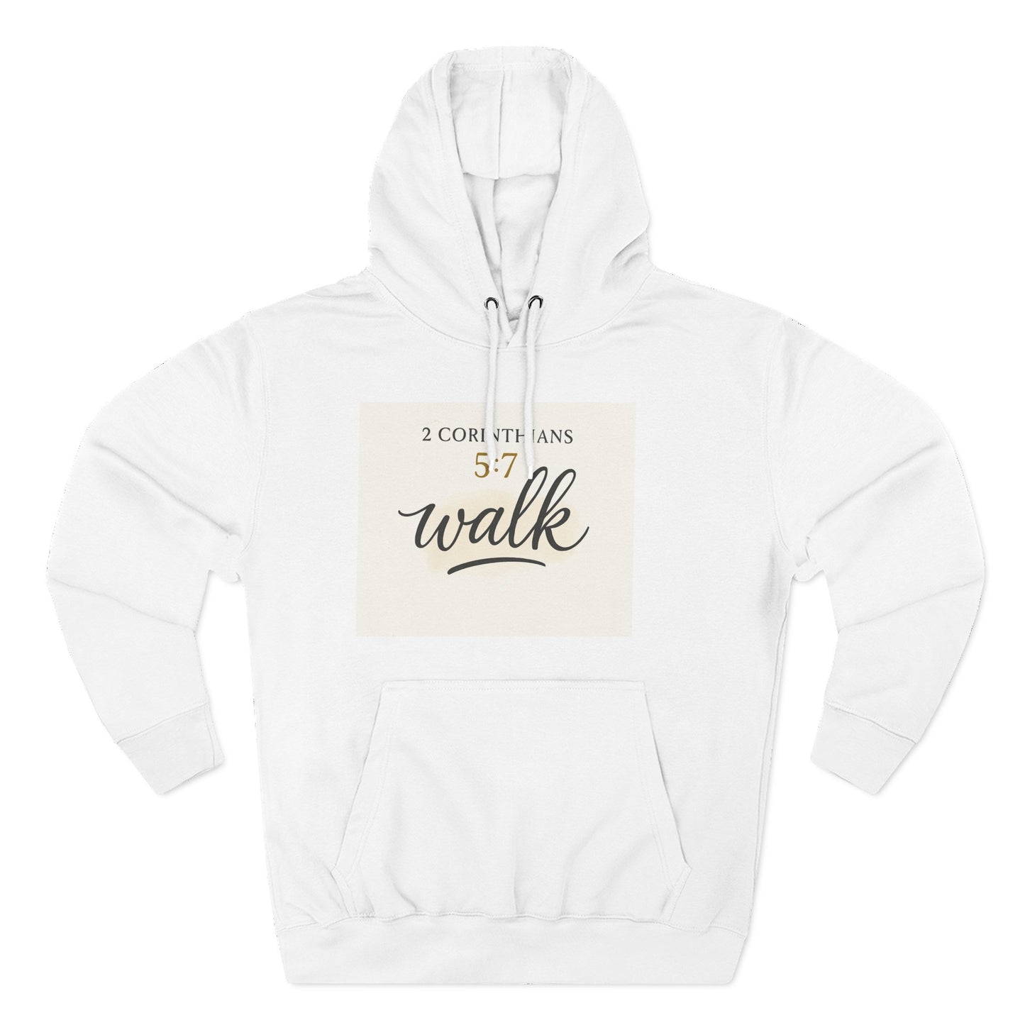 Inspirational Faith Hoodie | Walk by Faith Fleece | Cozy Religious Apparel | Perfect Gift for Christians | Hoodie for Everyday Wear