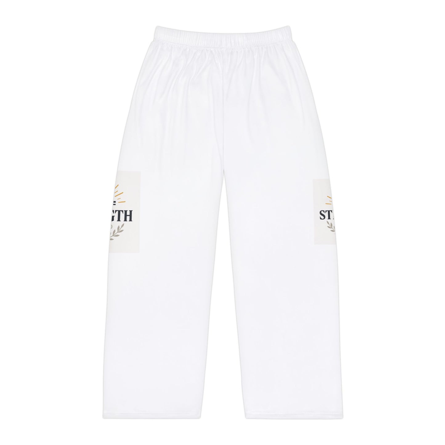 Joy & Strength Men's Pajama Pants, Cozy Sleepwear, Relaxation, Gift for Him, Lounge Wear, Casual Comfort