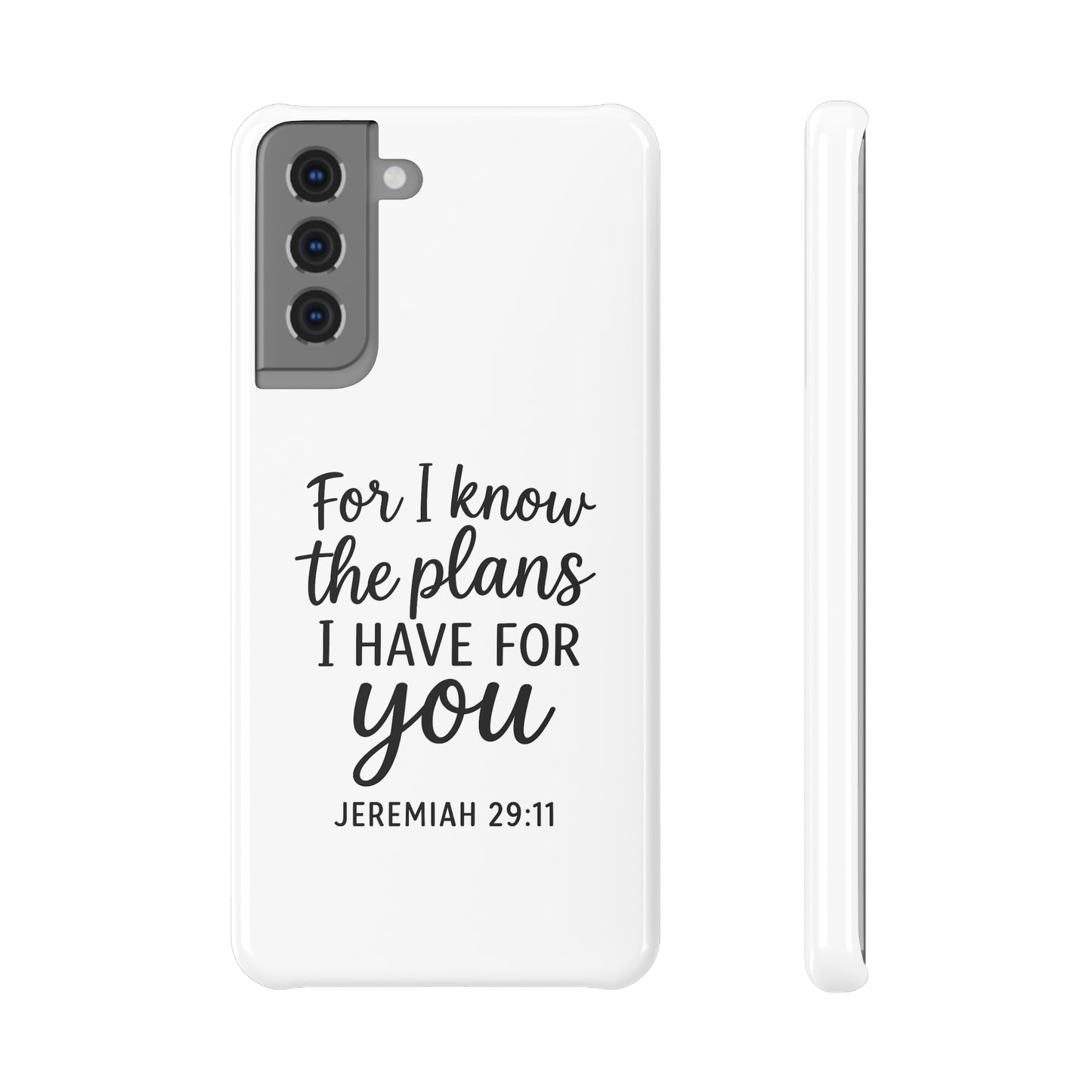 Inspirational Slim Snap Case - Quotes for Hopeful Souls, Bible Verse Case, Motivational Phone Cover, Gifts for Friends, Encouragement