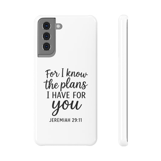 Inspirational Slim Snap Case - Quotes for Hopeful Souls, Bible Verse Case, Motivational Phone Cover, Gifts for Friends, Encouragement