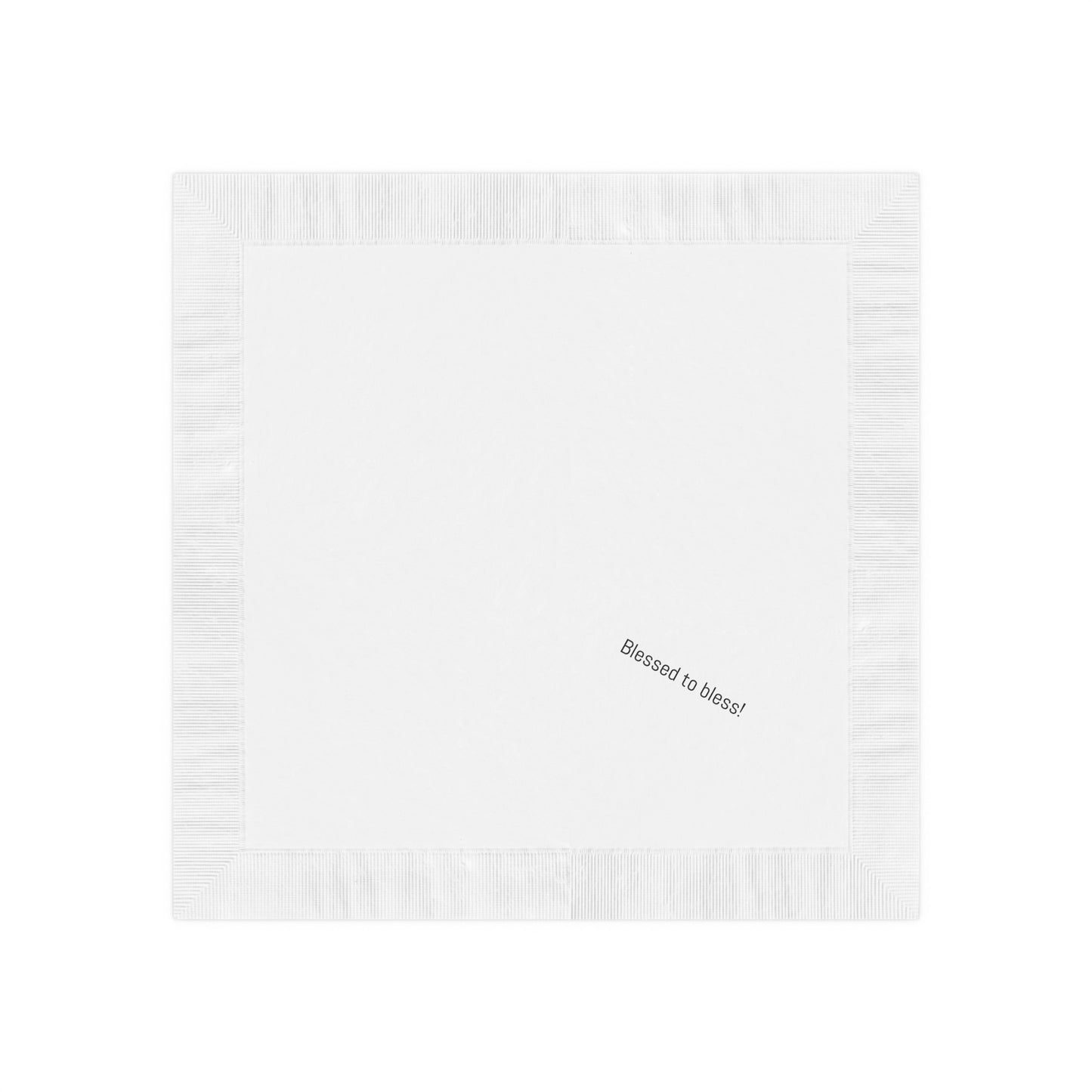 White Coined Napkins