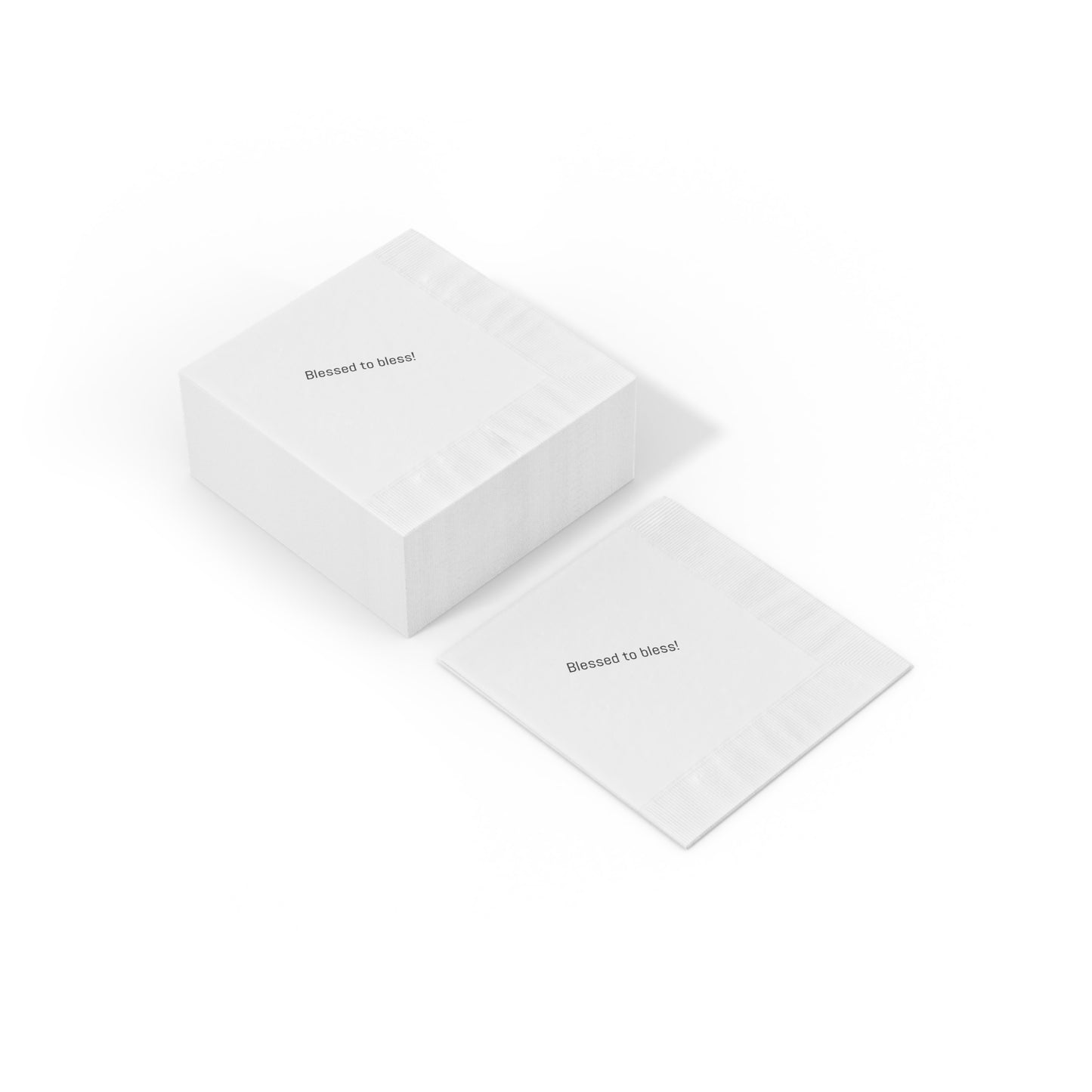 White Coined Napkins