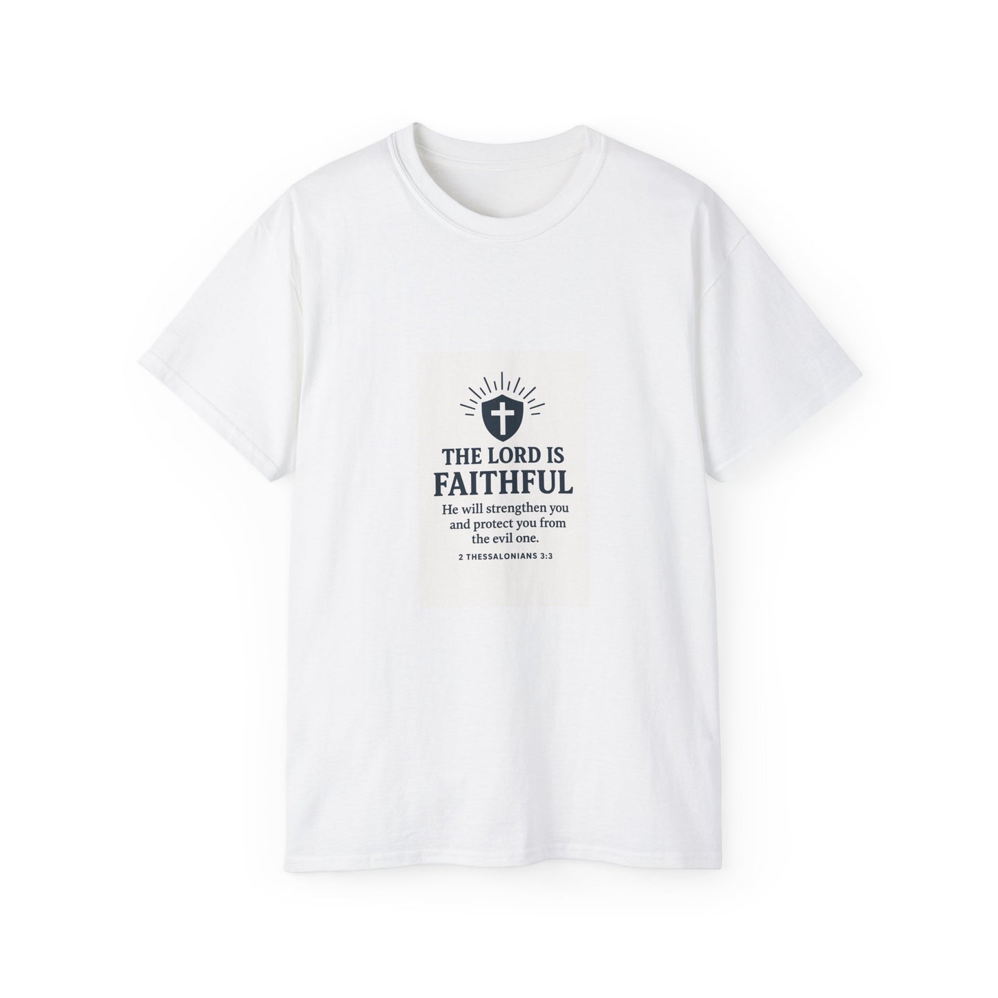 Faithful Message Tee, Unisex Cotton T-Shirt, Inspirational Apparel, Religious Gift, Christian Wear, Everyday Comfort Tee
