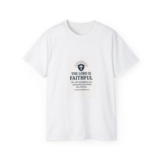 Faithful Message Tee - Unisex Cotton T-Shirt, Inspirational Apparel, Christian Gift, Casual Wear, Faith-Based Fashion