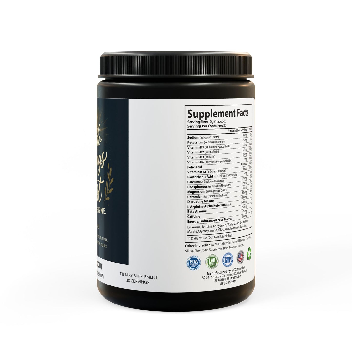 Pre-Workout Supplement, Watermelon (300g, 10.58oz)