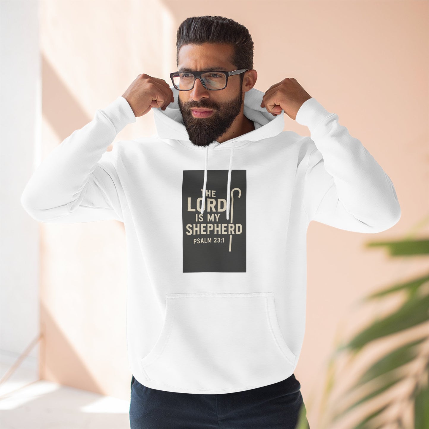 Faith-Inspired Fleece Hoodie, Cozy Christian Apparel, The Lord is My Shepherd Hoodie, Inspirational Gift, Comfortable Sweatshirt