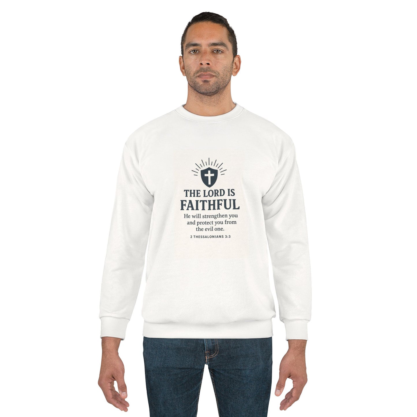 Faithful Message Sweatshirt - Cozy Christian Apparel, Inspirational Gift, Faith-Based Wear, Unisex Comfort, Everyday Inspiration