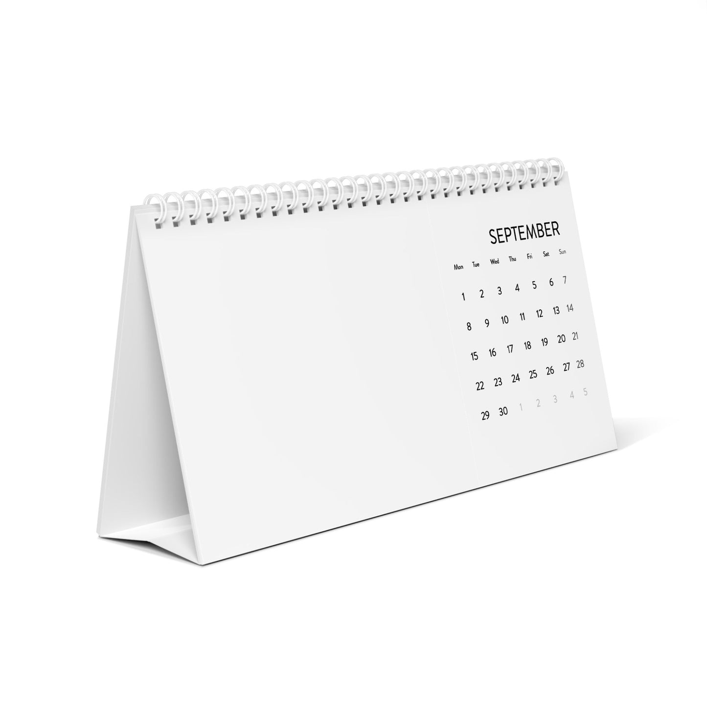 2025 Desk Calendar, Minimalist Yearly Planner, Modern Office Decor, Gift for Productivity Lovers, Stylish Month Grid Calendar