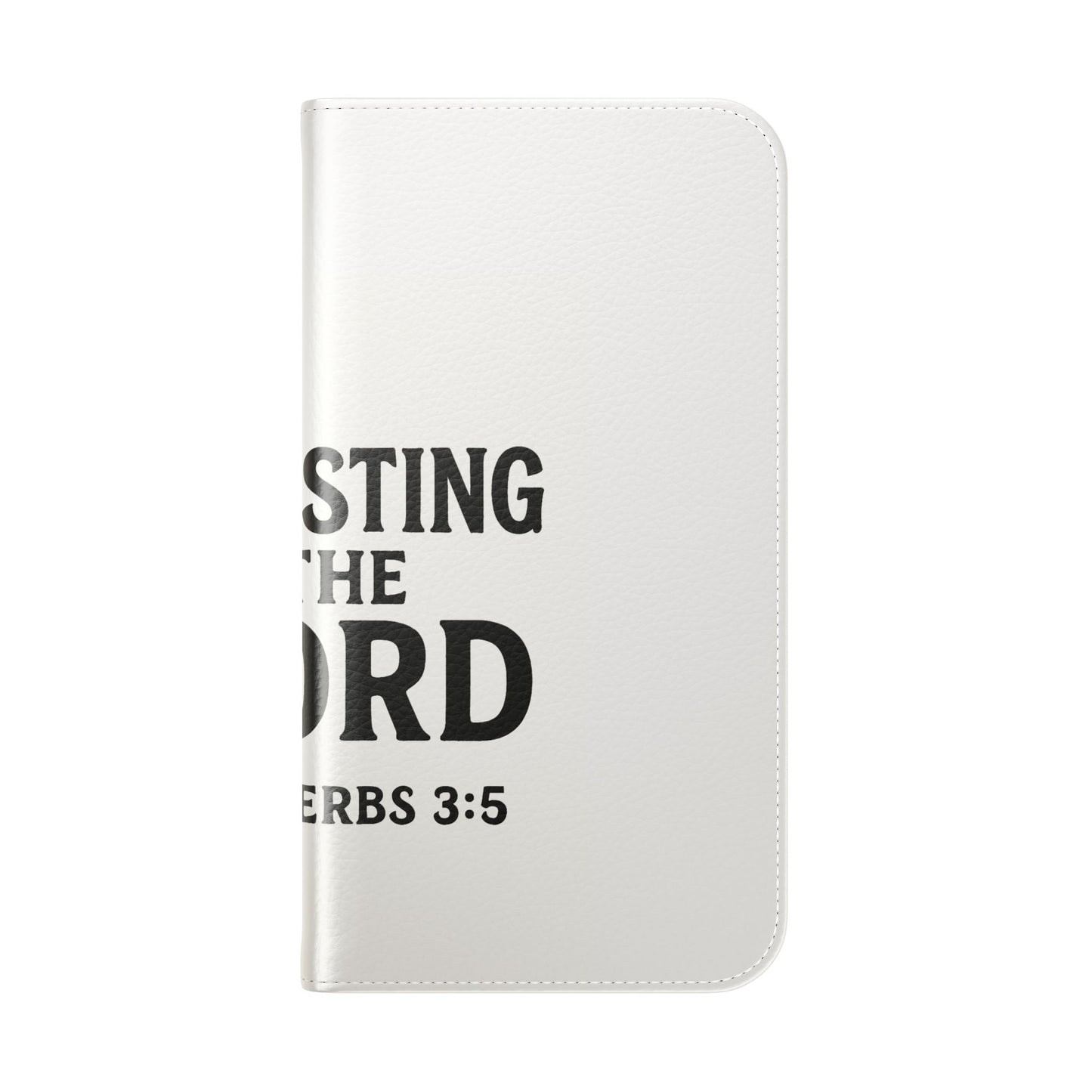 Proverbs 3:5 Inspirational Flip Case, Trusting the Lord Phone Wallet, Christian Gift, Bible Verse Phone Cover, Spiritual Accessory