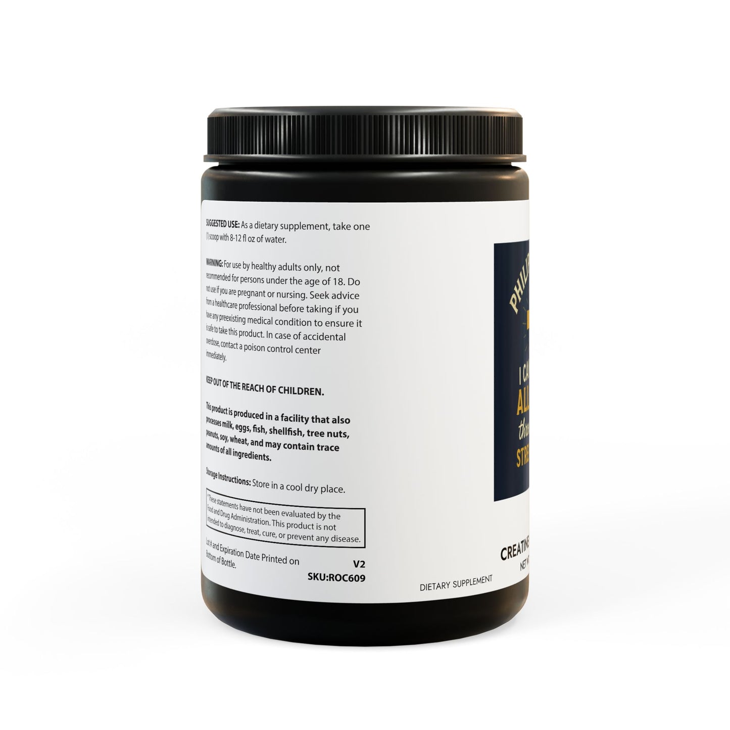 Creatine Monohydrate Supplement (300g, 10.58oz)