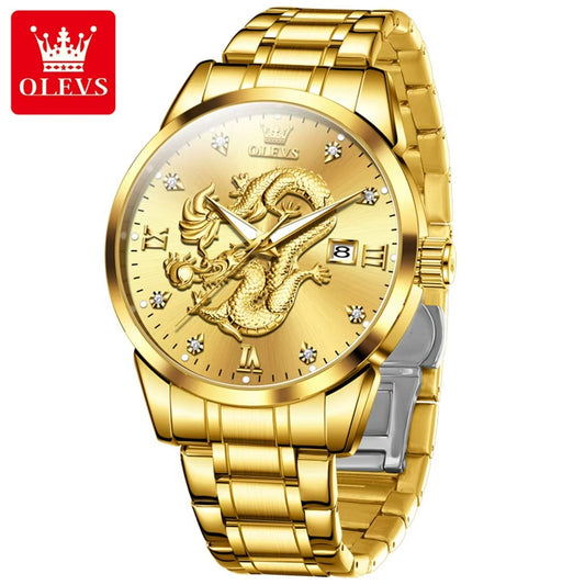 ♨️🔥🔥♨️   🔱OLEVS DRAGON WATCH 3619🔱