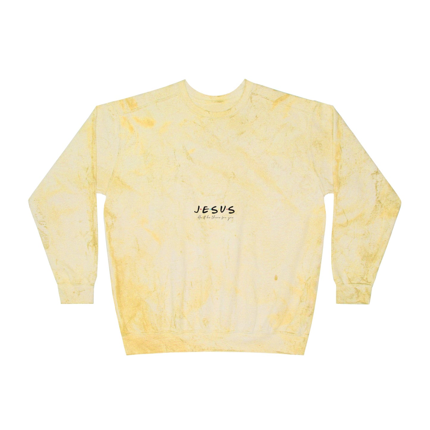 Jesus Color Blast Crewneck Sweatshirt - Unisex Spiritual Fashion