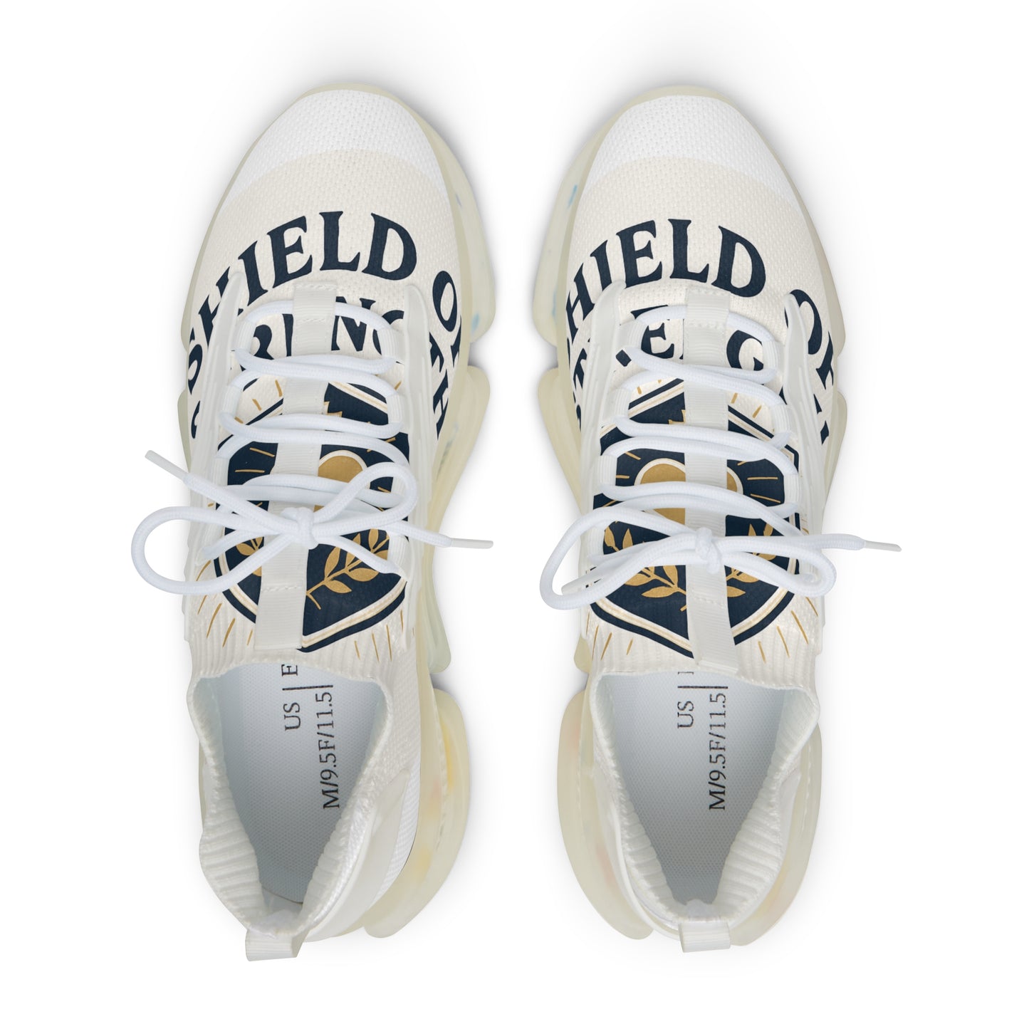 Stylish Men's Mesh Sneakers with 'Shield of the King' Design | Comfort, Fashion, Sports, Casual Wear, Spring/Summer