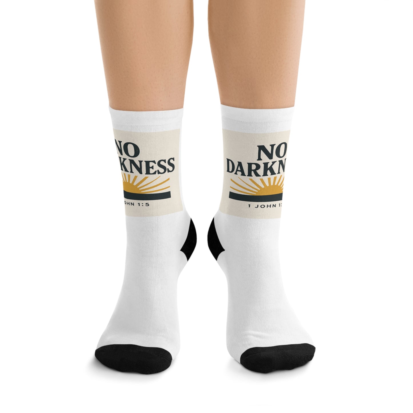 Inspirational Recycled Poly Socks, Eco-Friendly Socks, Motivational Footwear, Sustainable Fashion, Gift for Friends, Daily Wear