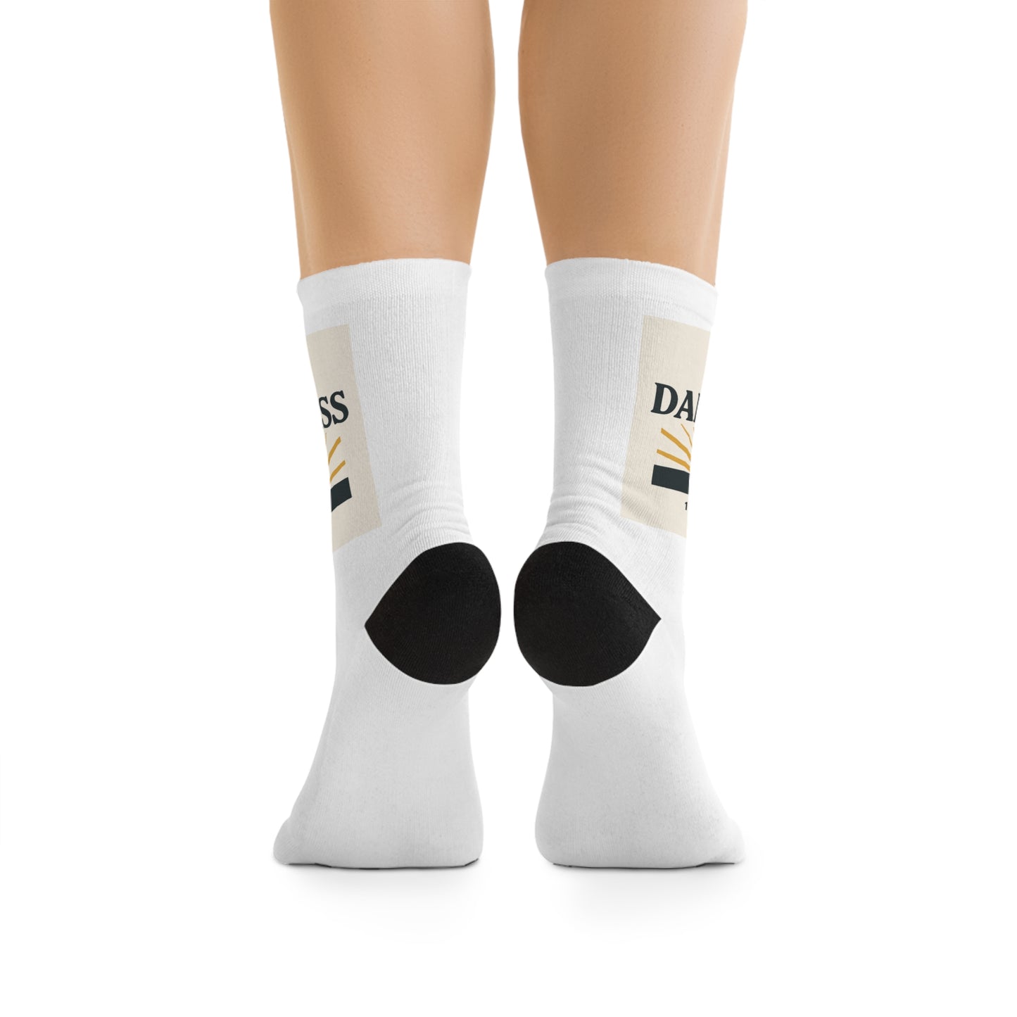 Inspirational Recycled Poly Socks, Eco-Friendly Socks, Motivational Footwear, Sustainable Fashion, Gift for Friends, Daily Wear