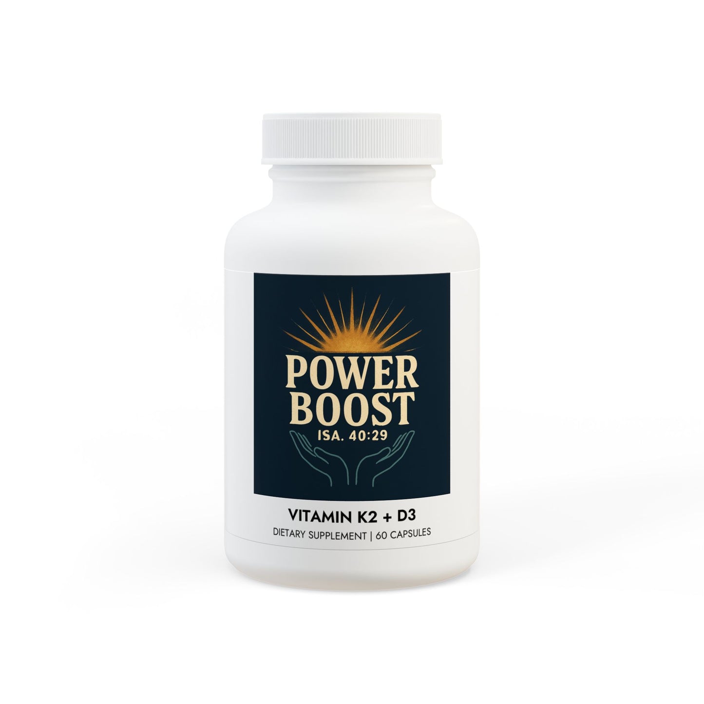 Vitamin K2 + D3 Supplement (60 Capsules)