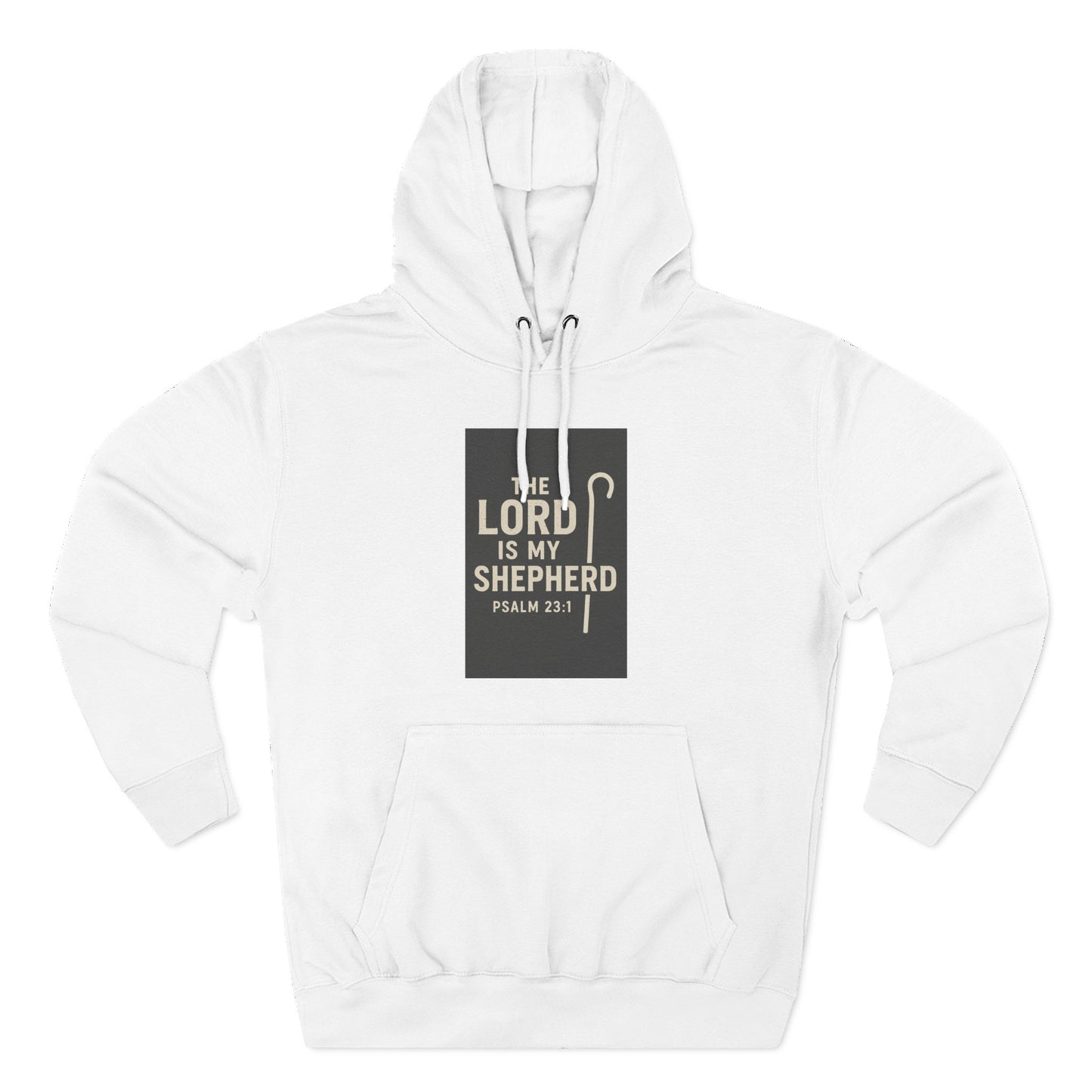 Faith-Inspired Fleece Hoodie, Cozy Christian Apparel, The Lord is My Shepherd Hoodie, Inspirational Gift, Comfortable Sweatshirt
