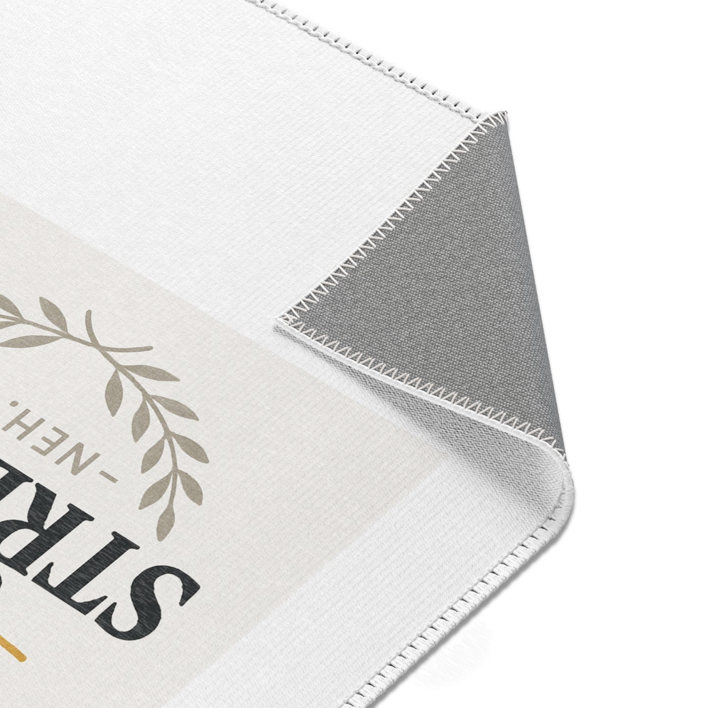 Joyful Strength Area Rug - Inspiring Home Decor for Living Room, Office, or Entryway, Motivational Quotes, Gift Idea