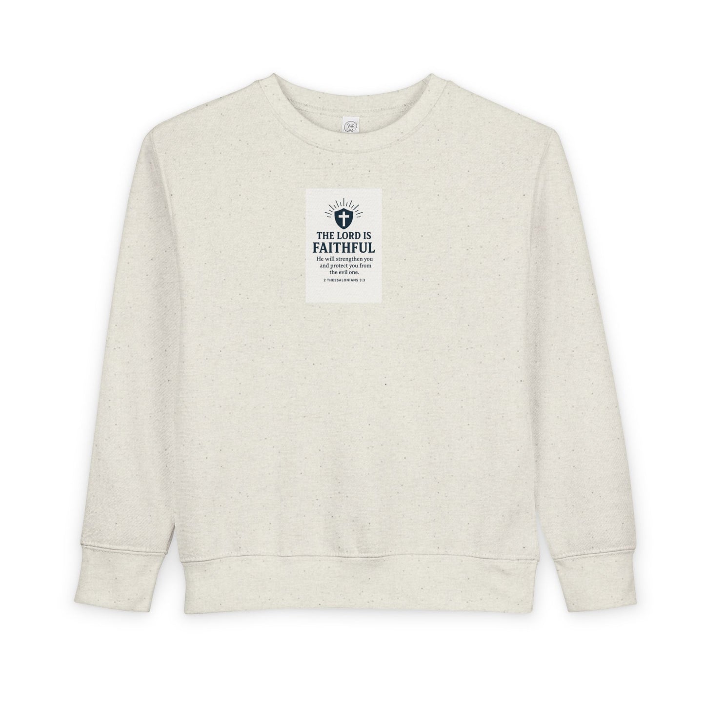 Faithful Toddler Sweatshirt - Cute Christian Gift, Cozy Religious Kids Apparel, Inspirational Family Daywear, Toddler Faith Sweatshirt