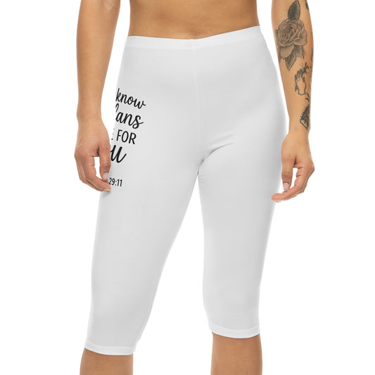Inspirational Women’s Capri Leggings - Motivational Fitness Wear, Activewear for Women, Workout Leggings, Gym Apparel, Gift for Her